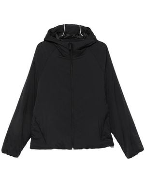 Laminar Hooded Raglan-Sleeve Jacket - Black