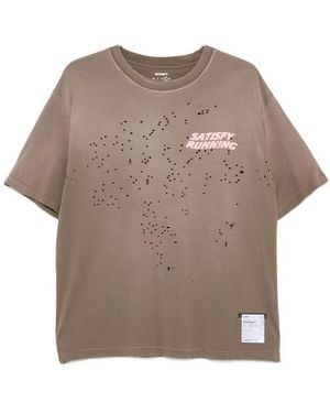 Satisfy Mothtech Distressed T-Shirt - Natural