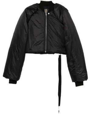 Rick Owens Cropped Padded Jacket - Black