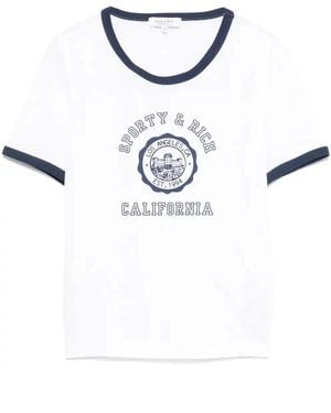 Sporty & Rich California Emblem T-Shirt - White