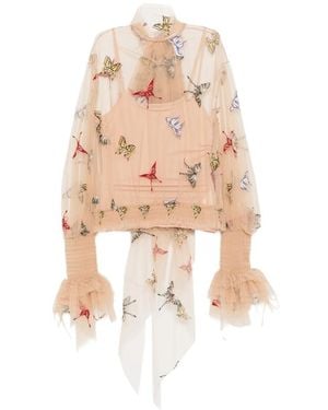 Blumarine Neutrals Tops - Pink