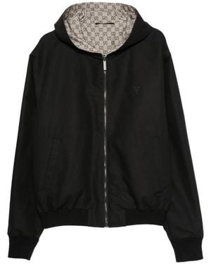 Gucci Gg Supreme Reversible Jacket - Black