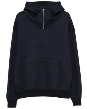 Umit Benan Quarter-Zip Hoodie - Blue