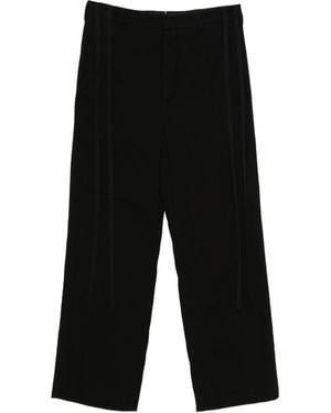 Ann Demeulemeester Straight Trousers - Black