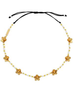 Marc Jacobs Beaded Necklace - Metallic