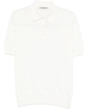 Fileria Textured Polo Shirt - White