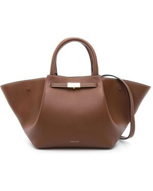 DeMellier London The Midi New York Leather Tote Bag - Brown