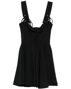 LES FILLES D'EVA Tied-Straps Mini Dress - Black