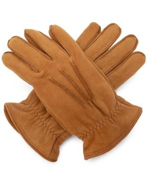 UGG Logo-Patch Gloves - Brown