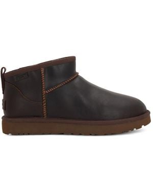 UGG Ultra Mini Lthr Regen Boots - Brown