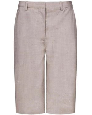 Loulou de Saison Side-Pocket Knee-Length Shorts - Grey