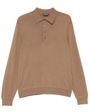 Tom Ford Polo Shirts - Brown
