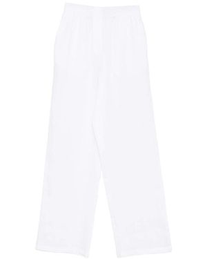 Riviera Elasticated-Waistband Trousers - White
