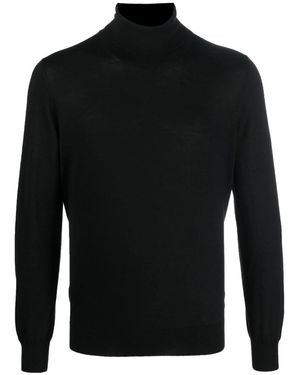 Fileria Fine-Knit Roll-Neck Sweater - Black