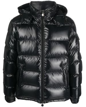 Moncler Quilted Hooded Jacket - Black