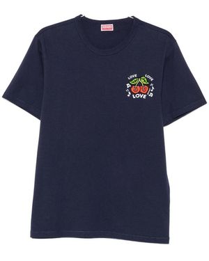 KENZO Cherry-Patch T-Shirt - Blue