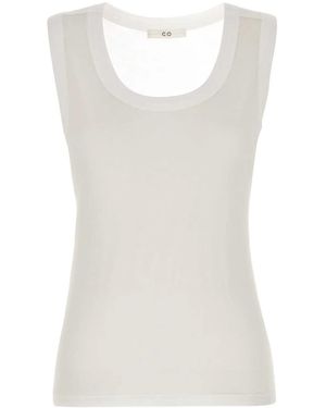 Co. Round-Neck Tank Top - White