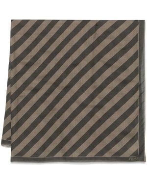 Fendi Striped Scarf - Green