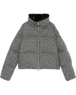Moncler Zip-Up Bomber Jacket - Gray