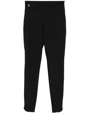 MACRON Logo-Patch Performance Leggings - Black