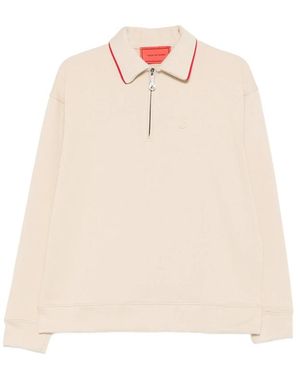 Vision Of Super Zip-Up Collared Polo Shirt - Natural