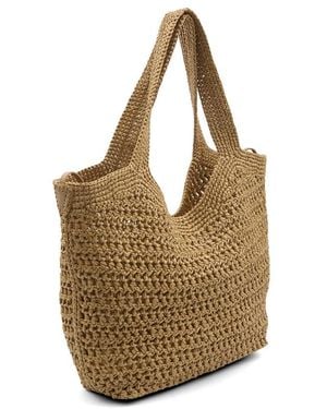 Tod's Tote Bag Raffia Leather Insert - Brown