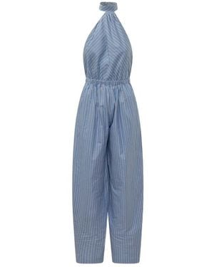 ANDAMANE Amber Striped Jumpsuit - Blue