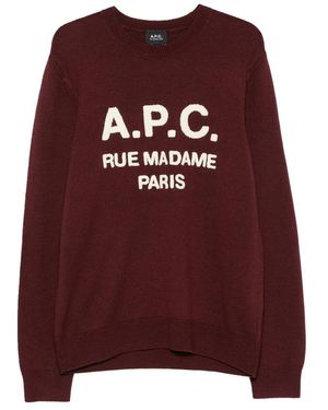 A.P.C. Jumpers & Knitwear - Red