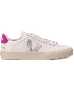 Veja Campo Leather Trainers - Pink