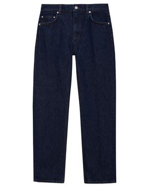 Anine Bing Kate Straight-Leg Jeans - Blue
