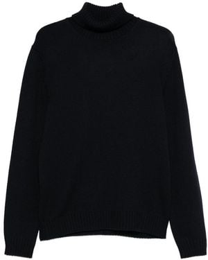 ZANONE-SLOWEAR Turtleneck Wool Jumper - Black