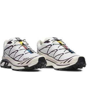 Salomon Xt-6 Logo-Print Trainers - White