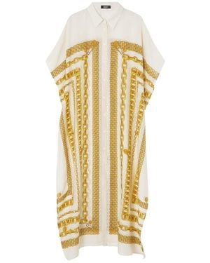 Versace Chain-Link Print Cover-Up - Metallic