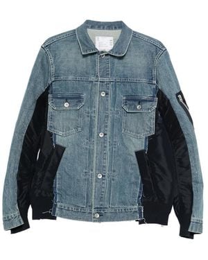 Sacai Jackets - Blue