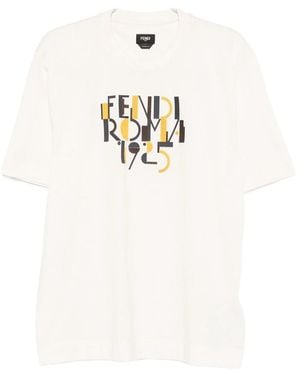 Fendi Roma 1925 Graphic T-Shirt - White