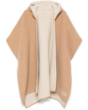 Fendi Roma Poncho - Natural