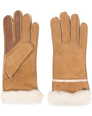 UGG Logo Plaque Gloves - Natural
