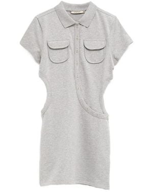 Paloma Wool Susana Cut-Out Button-Up Dress - Grey