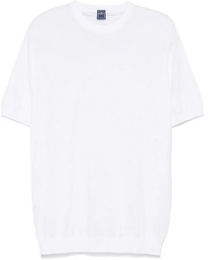 Fedeli Fine-Knit T-Shirt - White