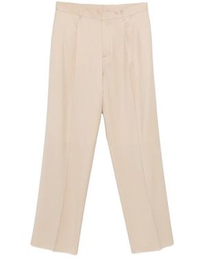 Lardini Pleated Trousers - Natural