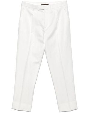 ZEGNA Pleat-Detail Tailored Trousers - White