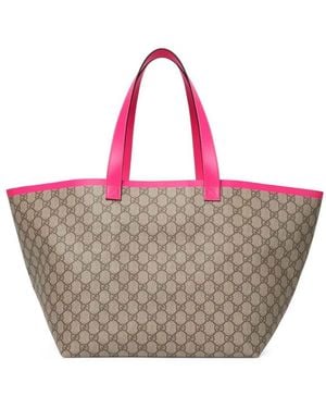Gucci Gg Supreme Tote Bag - Pink