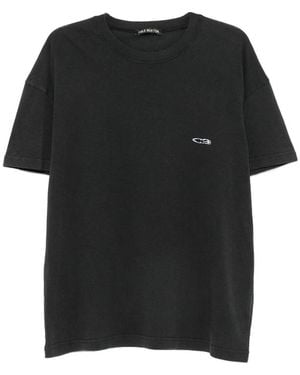 Cole Buxton Logo-Embroidered T-Shirt - Black