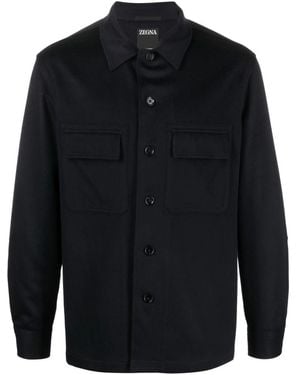 ZEGNA Alba Oasi Shirt Jacket - Blue