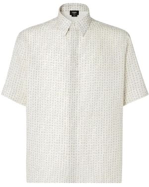 Fendi Neutrals Shirts - White