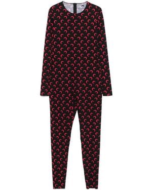 Marine Serre Jumpsuits - Red