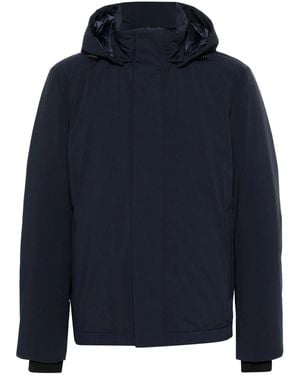 Woolrich Detachable-Hood Jacket - Blue