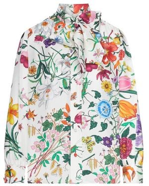 Gucci Printed Silk Shirt - Green