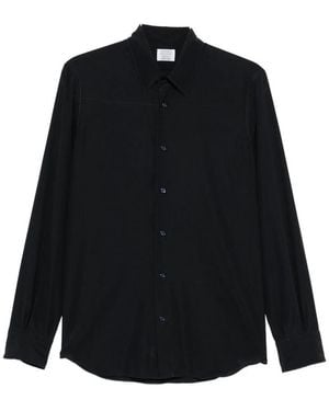 Mazzarelli Long-Sleeve Button-Up Shirt - Black