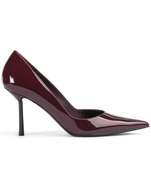 Le Silla Bella 80Mm Leather Court Shoes - Purple